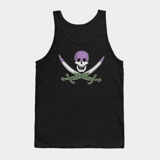 Genderqueer Pirate Pride (darkMode) Tank Top